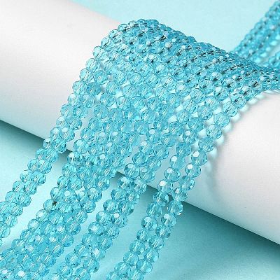 Transparent Glass Beads Strands EGLA-A035-T3mm-D08-1