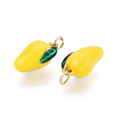 304 Stainless Steel Enamel Pendants STAS-T069-50-1