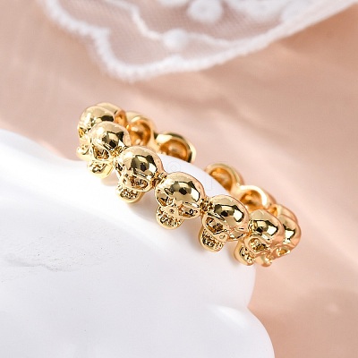 Brass Cuff Rings for Women Men RJEW-C118-02G-1