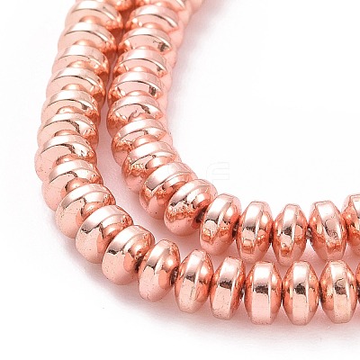 Electroplate Non-magnetic Synthetic Hematite Beads Strands G-L485-04B-RG-1