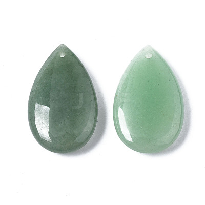 Natural Green Aventurine Pendants G-S299-124B-1