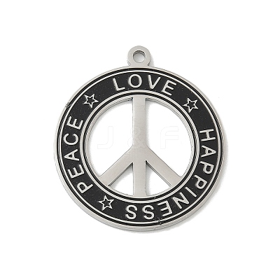 304 Stainless Steel Pendants STAS-F326-07P-1