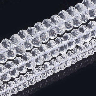 Synthetic Quartz Crystal Beads Strands X-G-S285-13-1