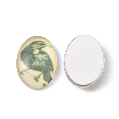 Tempered Glass Cabochons GGLA-R193-1-1