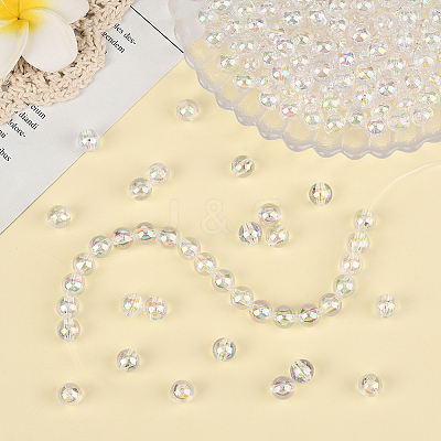 Eco-Friendly Transparent Acrylic Beads OACR-PA0001-30B-02-1