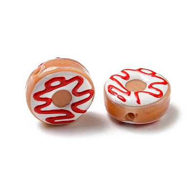 Handmade Lampwork Enamel Beads Strands LAMP-A001-F05-1