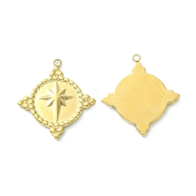304 Stainless Steel Cabochon Settings for Enamel STAS-L269-010G-01-1