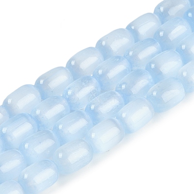Natural Selenite Beads Strands G-F750-12-1