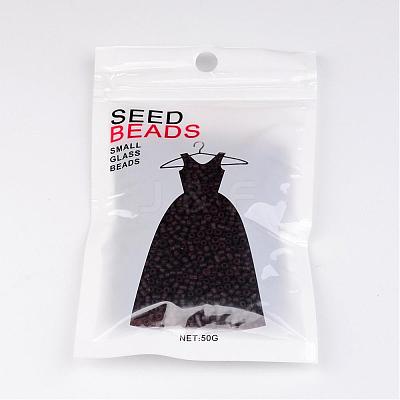 12/0 Frosted Round Glass Seed Beads X-SEED-A008-2mm-M16-1