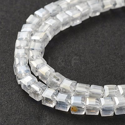 Electroplate Glass Beads Strands EGLA-R030-4x4mm-20-1