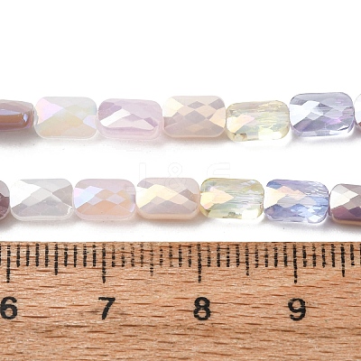 Electroplate Glass Beads Strands EGLA-D300-05-13-1