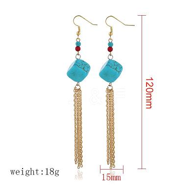 Handmade Iron Acrylic Dangle Earrings for Women GE3753-6-1