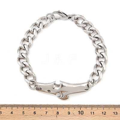304 Stainless Steel Link Bracelets LS-BJEW-D379-19P-1