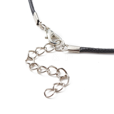 3Pcs 3 Size Lampwork Evil Eye Pendant Necklaces Set with Waxed Cords for Women NJEW-JN03954-1