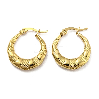 PVD Vacuum Plating 304 Stainless Steel Hoop Earrings for Women EJEW-Q772-02G-1