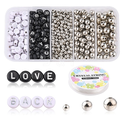DIY Letter Beaded Stretch Bracelet Making Kit DIY-YW0006-05-1