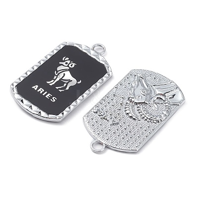 Alloy Twelve Constellations Series Big Pendants PALLOY-O107-01P-11-1