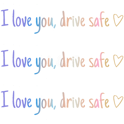 PVC Self Adhesive Car Stickers STIC-WH20004-01A-03-1