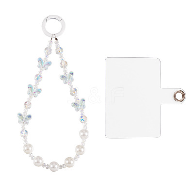 Resin Beads Mobile Straps AJEW-TAC0006-10D-1