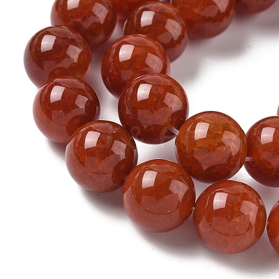 Natural Crackle Agate Beads Strands G-I394-B15-14mm-1