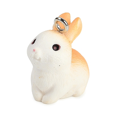 Cute Opaque Resin Pendants RESI-R458-05F-1