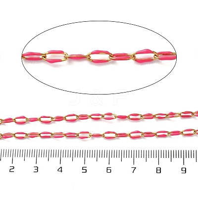 304 Stainless Steel Enamel Cable Chains CHS-R020-02G-07-1
