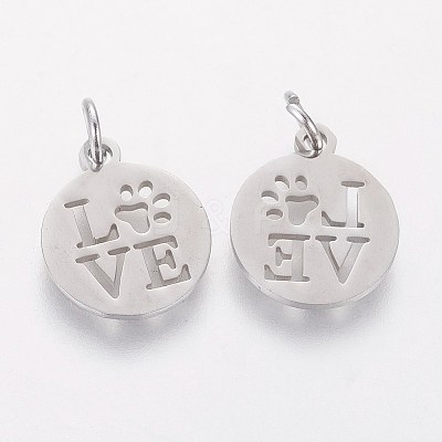 Non-Tarnish 304 Stainless Steel Pendants LS-STAS-Q201-T450S-1