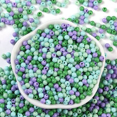 Opaque Acrylic Beads OACR-H118-07B-06-1