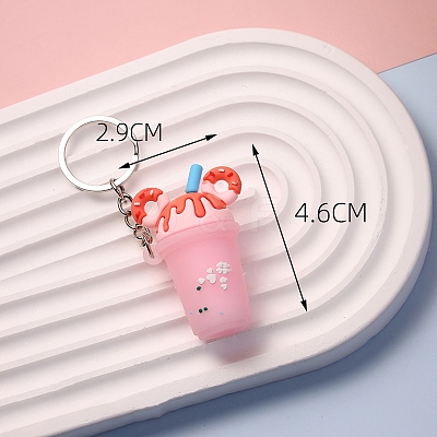 Milk Tea PVC Bag Keychain PW-WG2786B-03-1