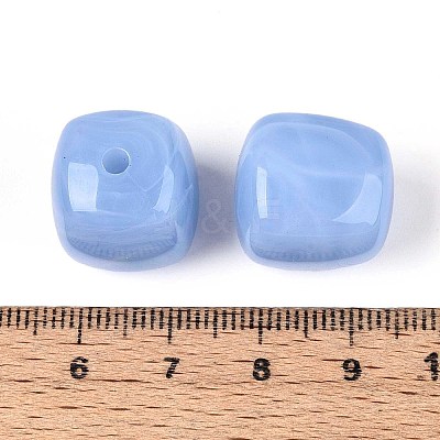 Opaque Acrylic Beads X-OACR-ZX006-33F-1