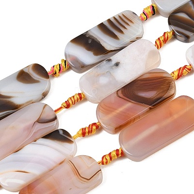 Dyed & Heated Natural Banded Agate Beads Strands GG-CBAB9C6-D05-01-1