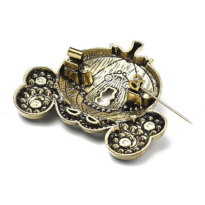 Pumpkin Carriage Enamel Pins JEWB-P046-03AG-02-1