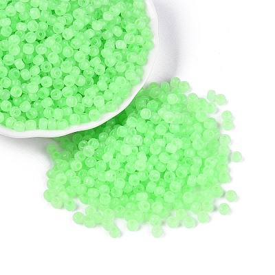 6/0 Transparent Inside Colours Glass Seed Beads SEED-N008-08T-1