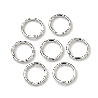 Tarnish Resistant 304 Stainless Steel Open Jump Rings STAS-E067-08-10mm-1