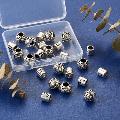 Alloy European Beads PALLOY-TA0002-19AS-RS-1