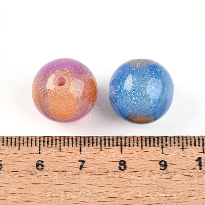 Two Tone Resin Beads X1-RESI-N042-16mm-11-1
