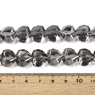 Electroplate Transparent Glass Beads Strands EGLA-B012-AB20-1