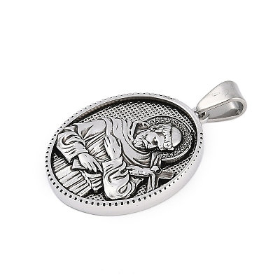 304 Stainless Steel Pendants STAS-M103-01AS-06-1