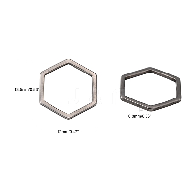 Tarnish Resistant 304 Stainless Steel Linking Ring STAS-S079-26A-1