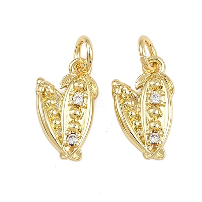 Brass Micro Pave Cubic Zirconia Pendants KK-A269-12G-1