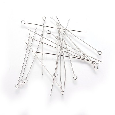 Tarnish Resistant 304 Stainless Steel Eye Pin STAS-E013-0.6x50mm-1