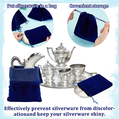 12Pcs 3 Styles Velvet Jewelry Drawstring Gift Bags TP-GA0001-01-1