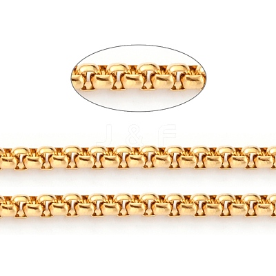 3.28 Feet Ion Plating(IP) 304 Stainless Steel Box Chains X-CHS-B001-01G-1
