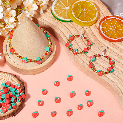 300Pcs Handmade Polymer Clay Beads CLAY-SC0001-94-1