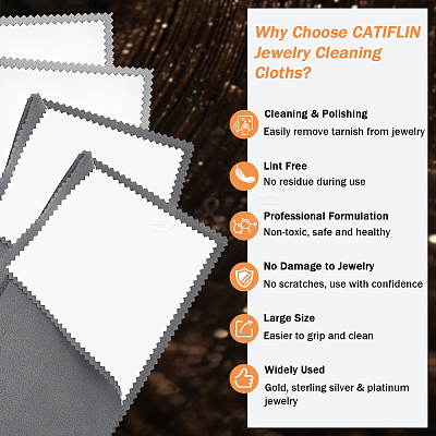 4 Sheets 2 Colors 4 Layers Silver Polishing Cloth AJEW-BBC0002-18-1