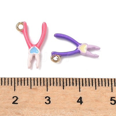 Alloy Enamel Pendants FIND-A060-02A-G-1