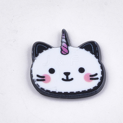 Plastic Kitten Cabochons LS-KY-T010-08-1