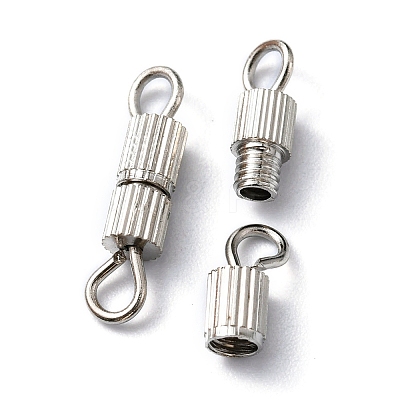 20 Sets Brass Screw Clasps IFIN-YW0001-57P-1