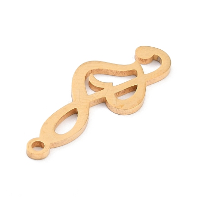 Ion Plating(IP) 201 Stainless Steel Pendants STAS-K003-02G-1