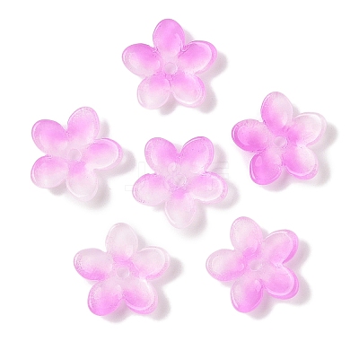 Transparent Spray Paint Glass Beads GLAA-Z011-07C-1